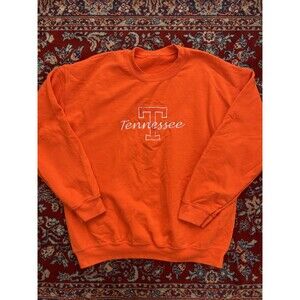 Unv Of Tennessee Volunteers Sweatshirt Adult XL Orange VOLS Embroidered